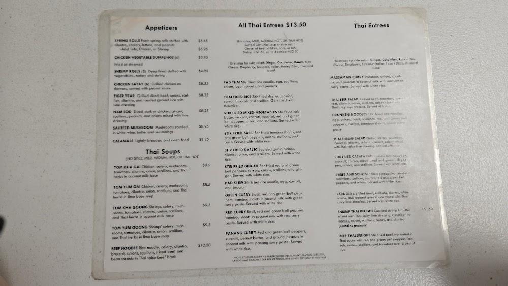 Thai Delight Menu image 1