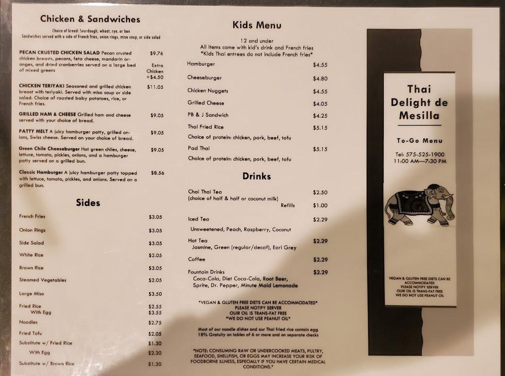 Thai Delight Menu image 3