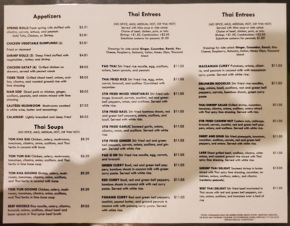 Thai Delight Menu image 4